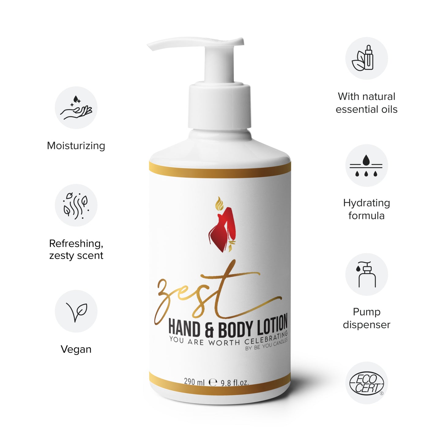 Be You Candles | Zest Hand & Body Lotion