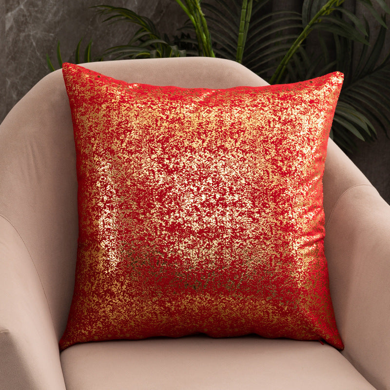 BYC Home | Rich Velvet Snowflake Gold Stamping Pillowcase
